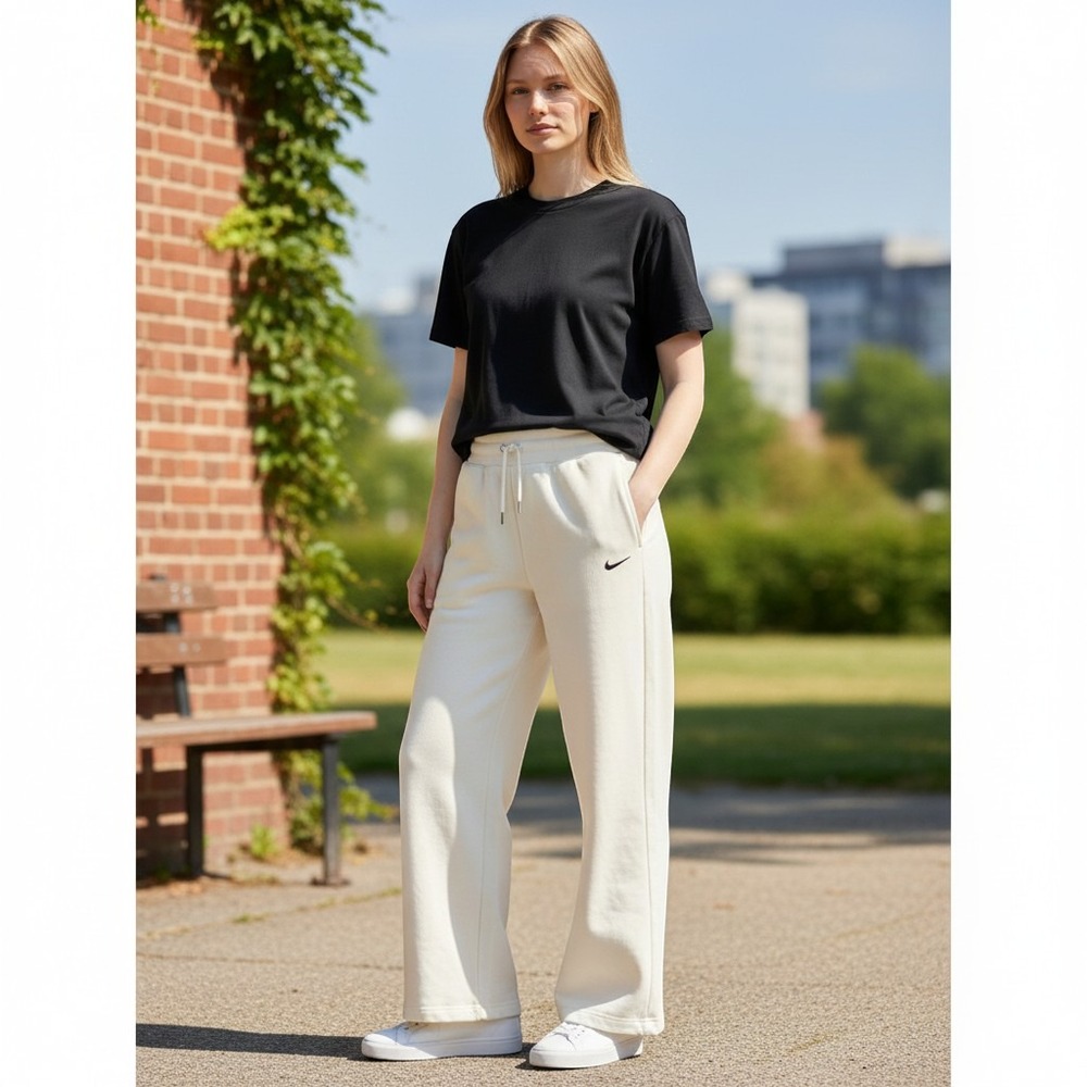 Nike Sportswear Phoenix Fleece Women's High Waisted Sweatpants Size M Baggy